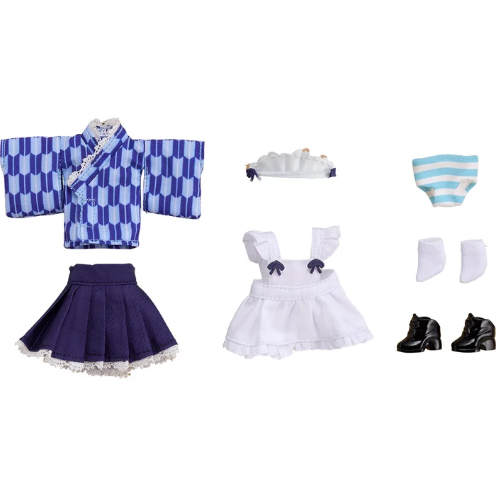 GOOD SMILE COMPANY Nendoroid Doll: Outfit Set (Japanese-Style Maid - Blue) 1 GOOD SMILE COMPANY Nendoroid Doll: Outfit Set (Japanese-Style Maid - Blue)