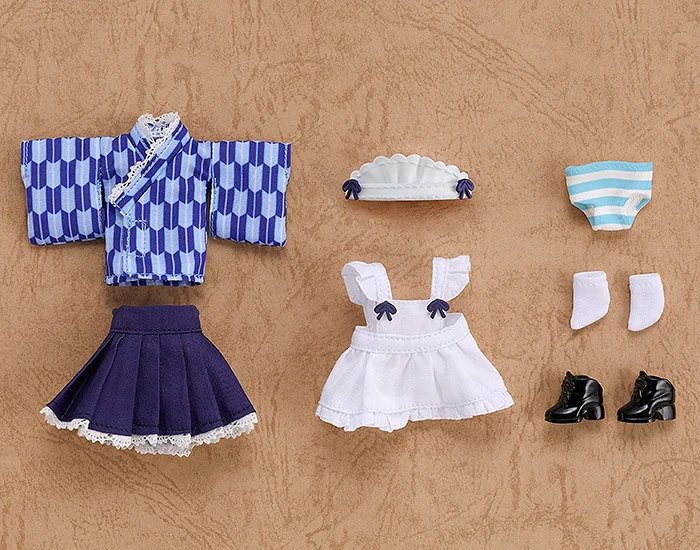 GOOD SMILE COMPANY Nendoroid Doll: Outfit Set (Japanese-Style Maid - Blue) 2 GOOD SMILE COMPANY Nendoroid Doll: Outfit Set (Japanese-Style Maid - Blue) - Image 2