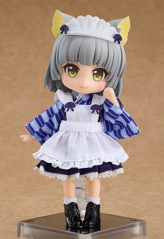 GOOD SMILE COMPANY Nendoroid Doll: Outfit Set (Japanese-Style Maid - Blue) 4 GOOD SMILE COMPANY Nendoroid Doll: Outfit Set (Japanese-Style Maid - Blue) - Image 4